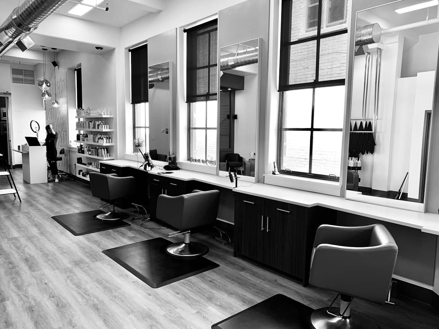 Modern salon interior